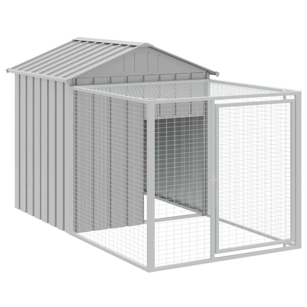 Chicken Coop with Run - Galvanized Steel, Various Sizes and Colors vidaXL - Picture 73 of 82