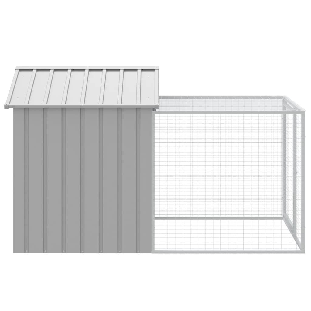 Chicken Coop with Run - Galvanized Steel, Various Sizes and Colors vidaXL - Picture 77 of 82