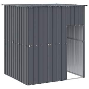 vidaXL koerakuut katusega, antratsiithall, 165x153x181 cm, teras