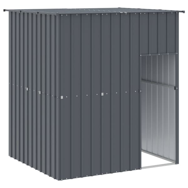 vidaXL koerakuut katusega, antratsiithall, 165x153x181 cm, teras