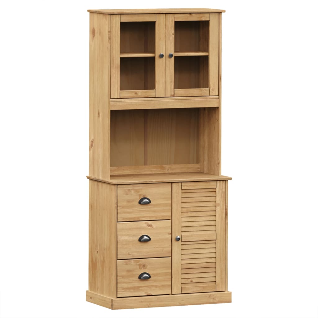 vidaXL Příborník VIGO 78 x 40 x 175 cm masivní borové dřevo
