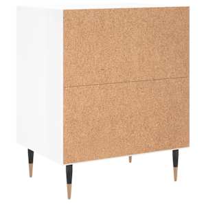 Noční stolek bílý s vysokým leskem 40x30x50 cm kompozitní dřevo - obrázek 6