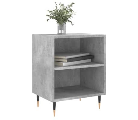 vidaXL Nachttisch Betongrau 40x30x50 cm Holzwerkstoff
