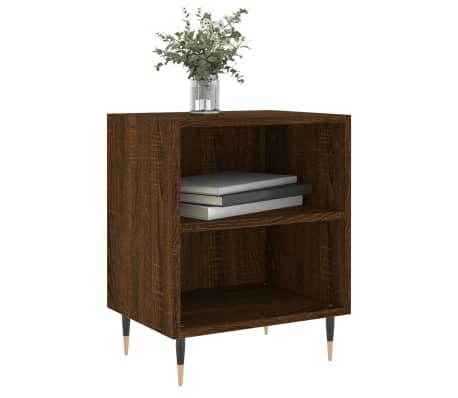 vidaXL Nachttische 2 Stk. Braun Eichen-Optik 40x30x50 cm Holzwerkstoff