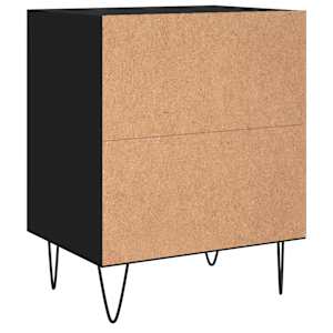 Noční stolky 2 ks černé 40 x 30 x 50 cm kompozitní dřevo - obrázek 7