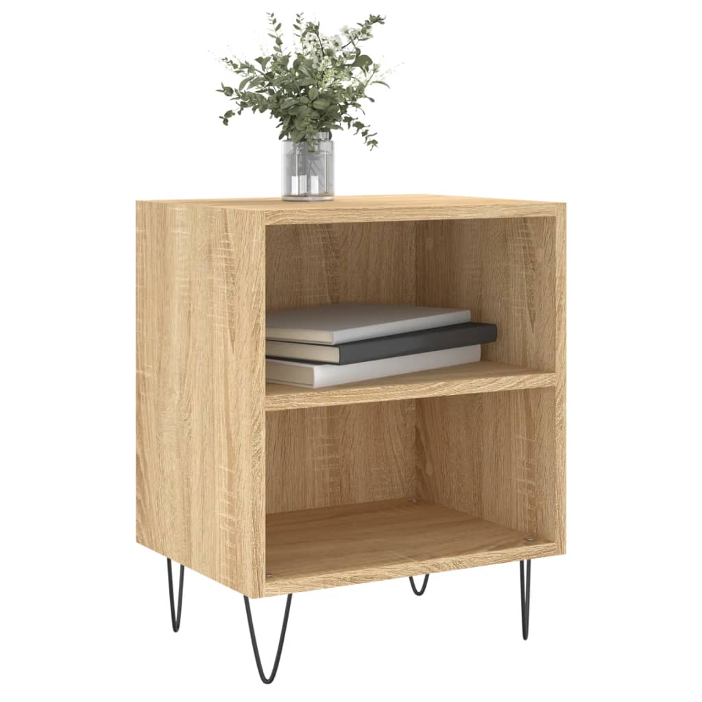 vidaXL Bedside Cabinets 2 pcs Sonoma Oak 40x30x50 cm Engineered Wood