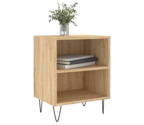 vidaXL Bedside Cabinets 2 pcs Sonoma Oak 40x30x50 cm Engineered Wood