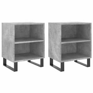 Noční stolky 2 ks betonově šedé 40x30x50 cm kompozitní dřevo - obrázek 2