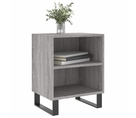 vidaXL Noptieră, gri sonoma, 40x30x50 cm, lemn compozit