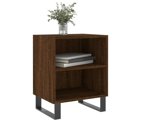 vidaXL Nočn&aacute; skrinka hned&yacute; dub 40x30x50 cm kompozitn&eacute; drevo