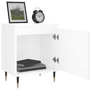 Noční stolky 2 ks bílé 40 x 30 x 50 cm kompozitní dřevo - obrázek 4
