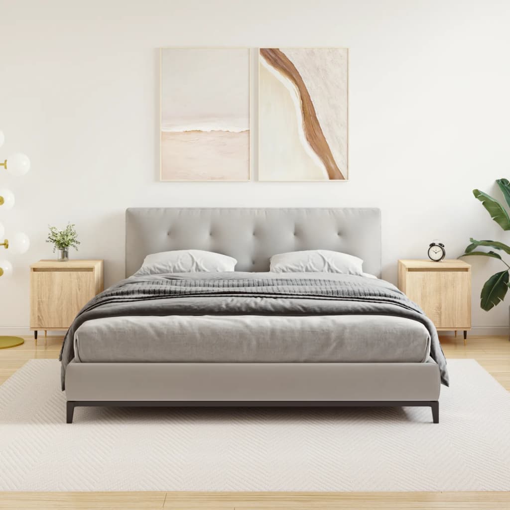 vidaXL Noptiere, 2 buc., stejar sonoma, 40x30x50 cm, lemn compozit