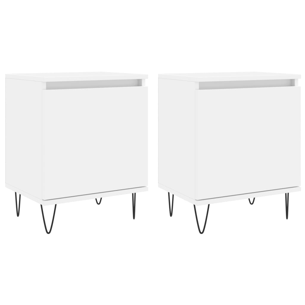 vidaXL Noční stolky 2 ks bílé 40 x 30 x 50 cm kompozitní dřevo