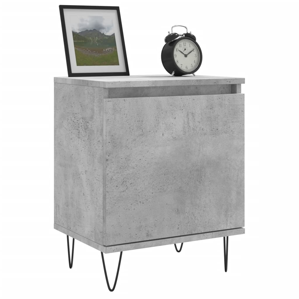 vidaXL Nočné skrinky 2 ks betónovo sivé 40x30x50 cm kompozitné drevo
