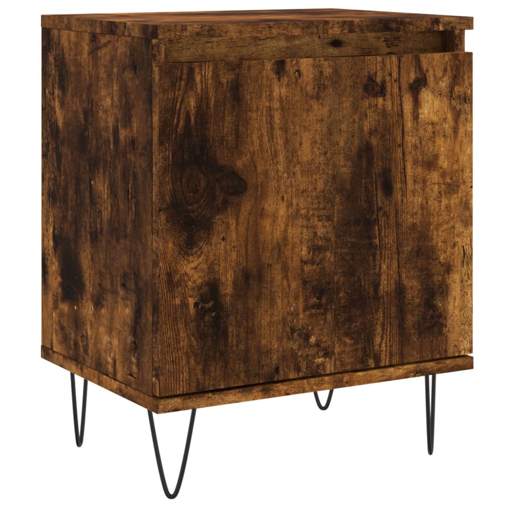 E-shop vidaXL Nočná skrinka dymový dub 40x30x50 cm kompozitné drevo