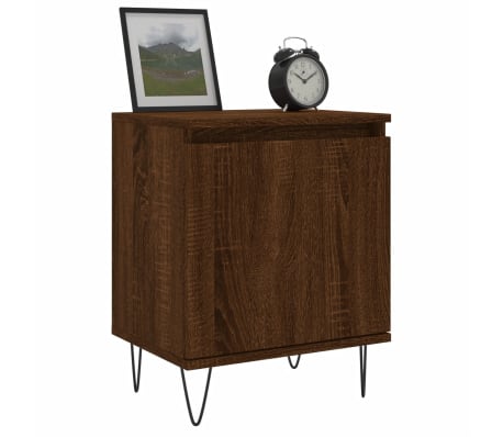 vidaXL Noptiere, 2 buc., stejar maro, 40x30x50 cm, lemn compozit