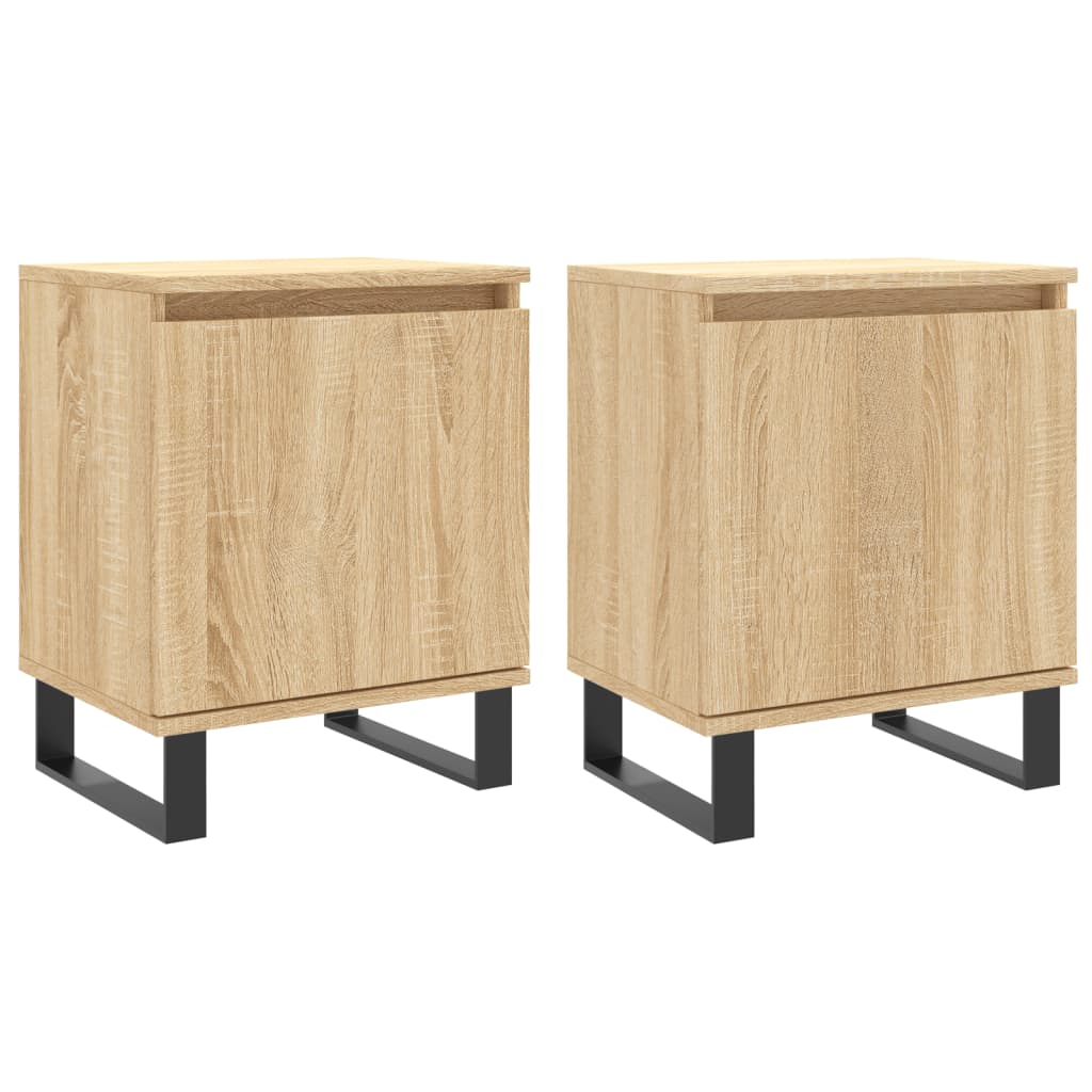 vidaXL Noční stolky 2 ks dub sonoma 40 x 30 x 50 cm kompozitní dřevo