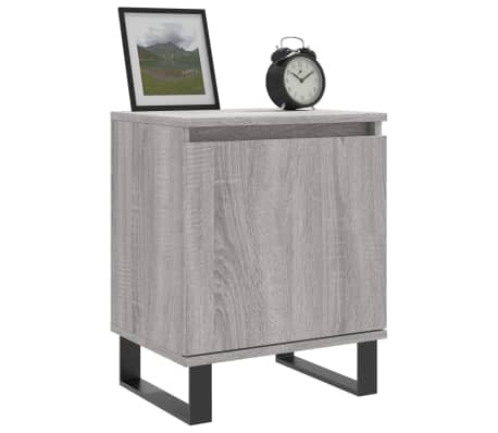 vidaXL Noptieră, gri sonoma, 40x30x50 cm, lemn compozit