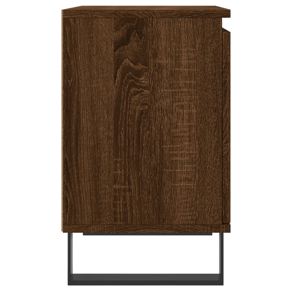 Szafka nocna, brązowy dąb, 40x30x50 cm, materiał drewnopochodny