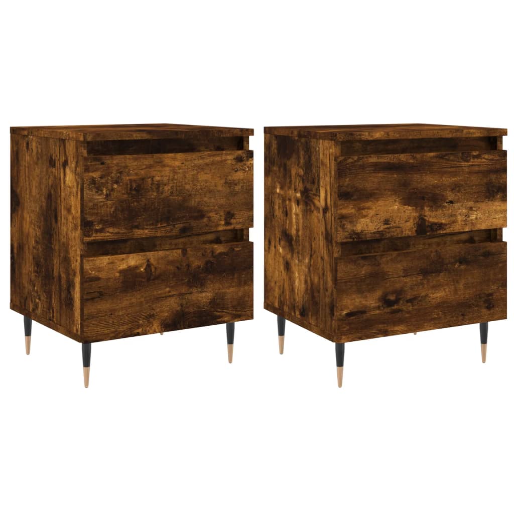 vidaXL Noční stolky 2 ks kouřový dub 40 x 35 x 50 cm kompozitní dřevo