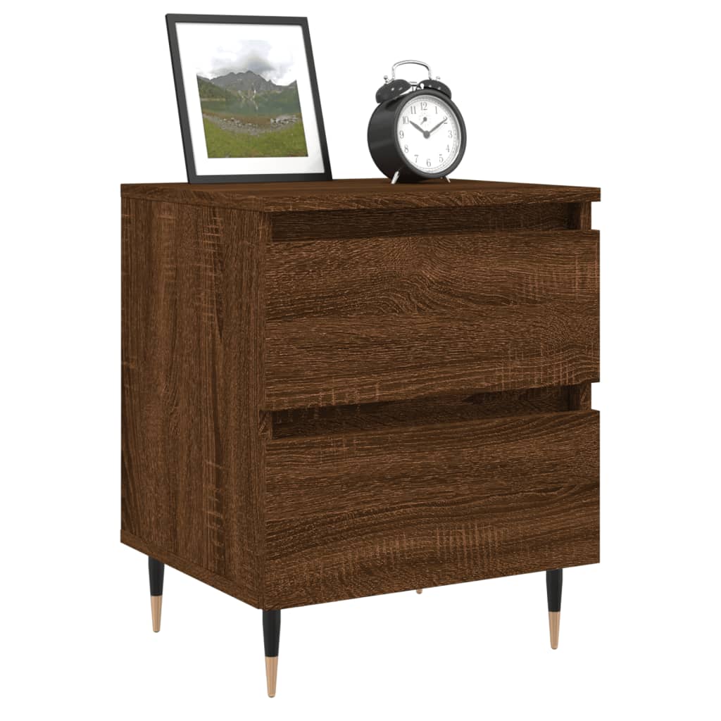 Thumbnail - vidaXL Nachttische 2 Stk. Braun Eichen-Optik 40x35x50 cm Holzwerkstoff