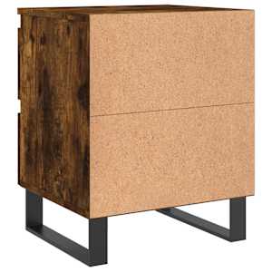 Noční stolky 2 ks kouřový dub 40 x 35 x 50 cm kompozitní dřevo - obrázek 8