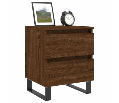 vidaXL Noptiere, 2 buc., stejar maro, 40x35x50 cm, lemn compozit