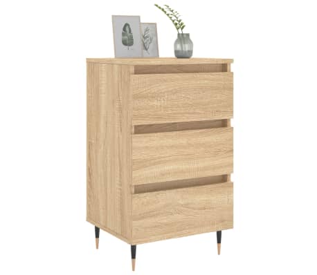 vidaXL Bedside Cabinets 2 pcs Sonoma Oak 40x35x69 cm Engineered Wood