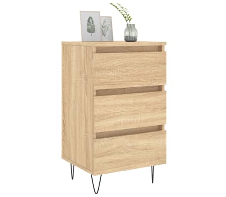 vidaXL Bedside Cabinets 2 pcs Sonoma Oak 40x35x69 cm Engineered Wood