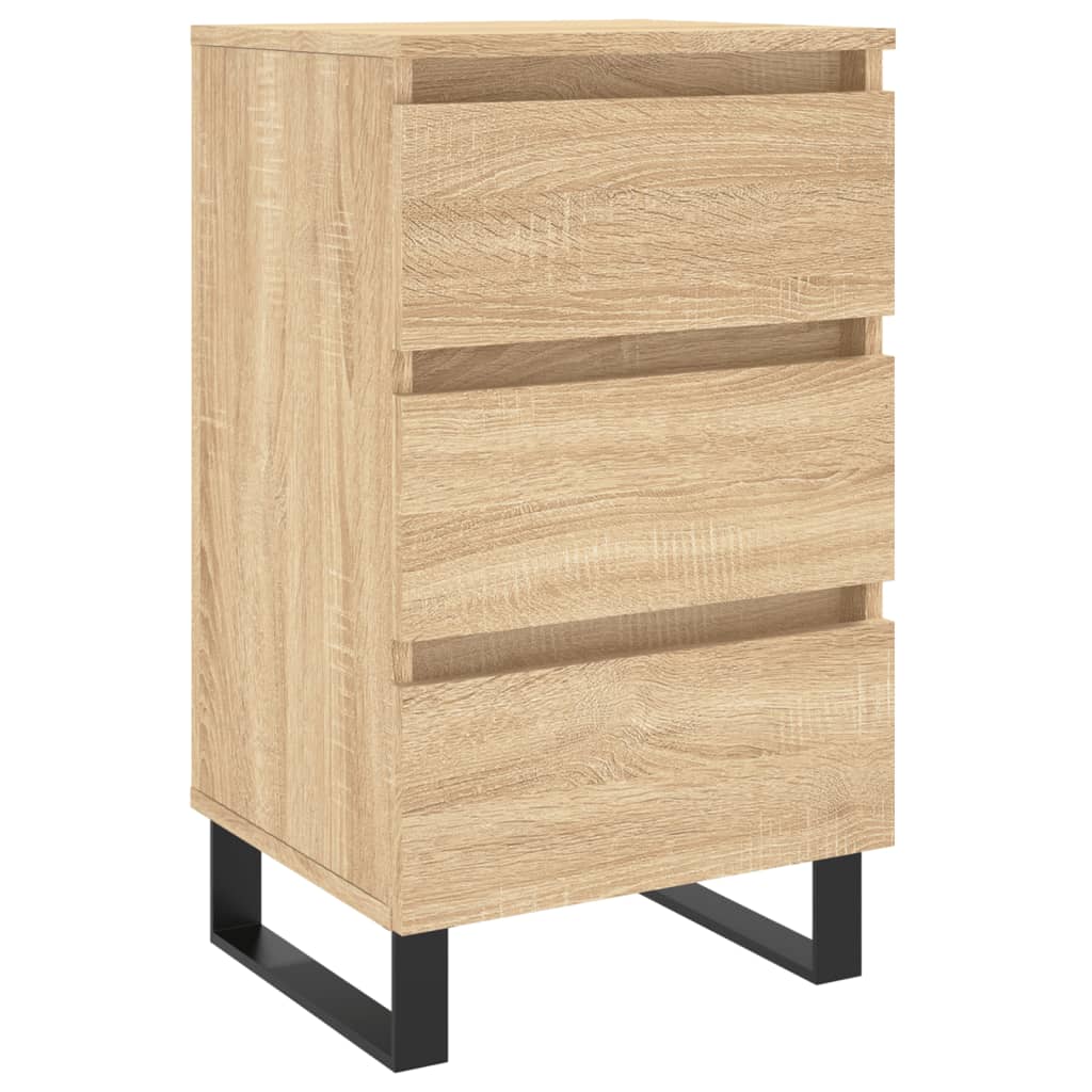Нощно шкафче, сонома дъб, 40x35x69 см, инженерно дърво