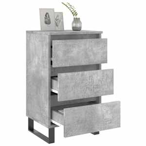 Noční stolky 2 ks betonově šedé 40x35x69 cm kompozitní dřevo - obrázek 4