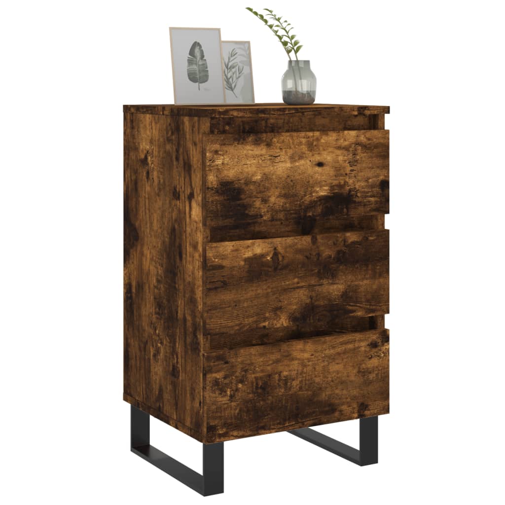 Thumbnail - vidaXL Nachttische 2 Stk. Räuchereiche 40x35x69 cm Holzwerkstoff