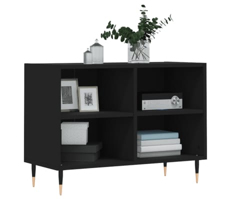 vidaXL TV Cabinet Black 69.5x30x50 cm Engineered Wood