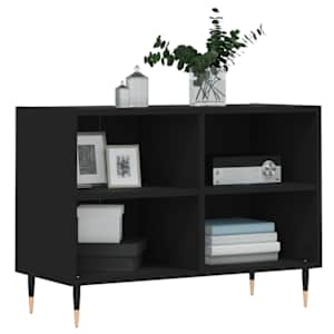 vidaXL TV-benk svart 69,5x30x50 cm konstruert tre