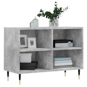 TV skříňka betonově šedá 69,5 x 30 x 50 cm kompozitní dřevo - obrázek 3