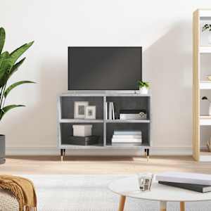 TV skříňka betonově šedá 69,5 x 30 x 50 cm kompozitní dřevo