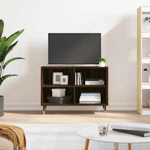 TV skříňka hnědý dub 69,5 x 30 x 50 cm kompozitní dřevo - obrázek 1