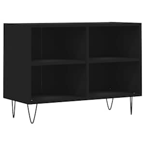 TV skříňka černá 69,5 x 30 x 50 cm kompozitní dřevo - obrázek 2