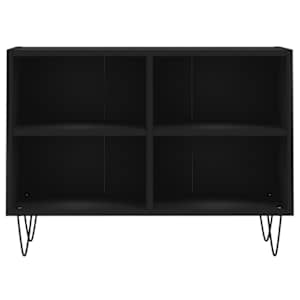 TV skříňka černá 69,5 x 30 x 50 cm kompozitní dřevo - obrázek 4