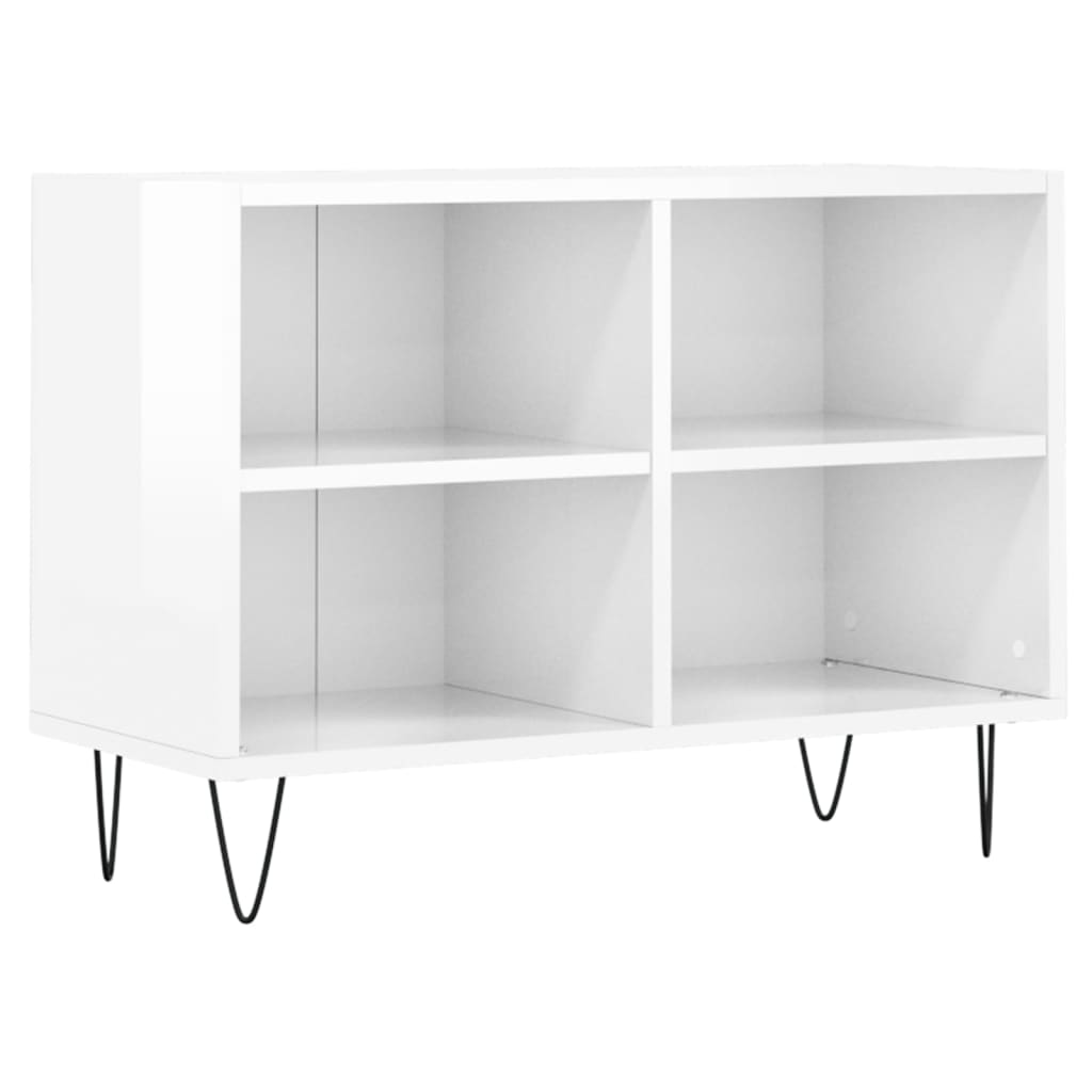 E-shop vidaXL TV skrinka, lesklá biela 69,5x30x50 cm, kompozitné drevo