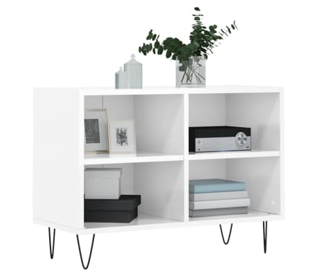 vidaXL TV-Schrank Hochglanz-Wei&szlig; 69,5x30x50 cm Holzwerkstoff