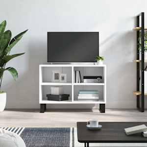 TV skříňka bílá 69,5 x 30 x 50 cm kompozitní dřevo - obrázek 1