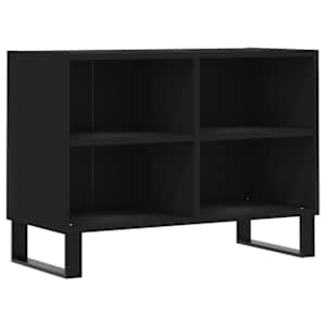TV skříňka černá 69,5 x 30 x 50 cm kompozitní dřevo - obrázek 2