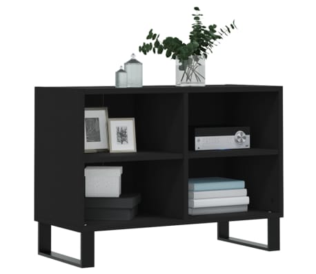 vidaXL TV-Schrank Schwarz 69,5x30x50 cm Holzwerkstoff
