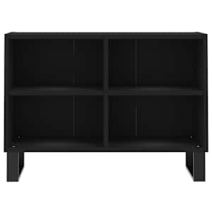TV skříňka černá 69,5 x 30 x 50 cm kompozitní dřevo - obrázek 4
