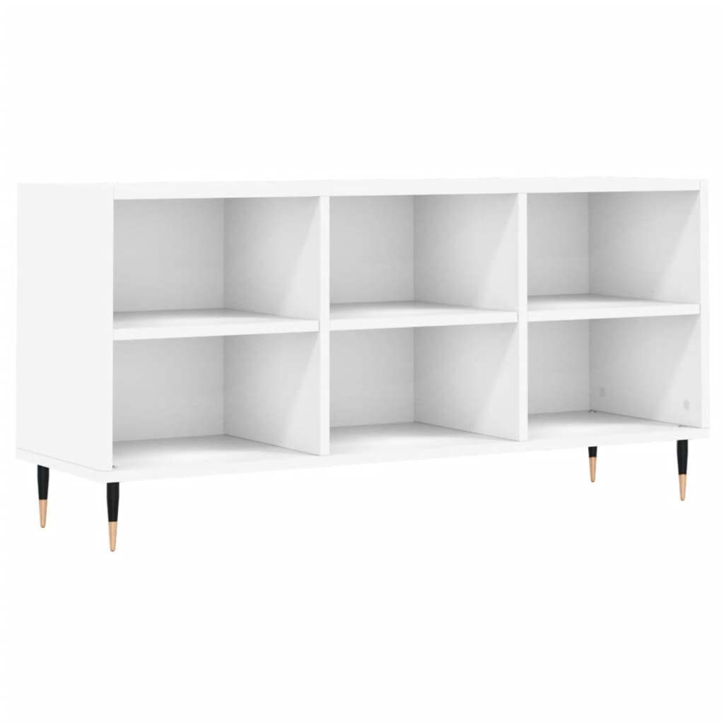 vidaXL Comodă TV, alb, 103,5x30x50 cm, lemn compozit