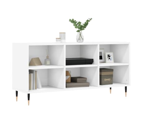 vidaXL TV Cabinet White 103.5x30x50 cm Engineered Wood