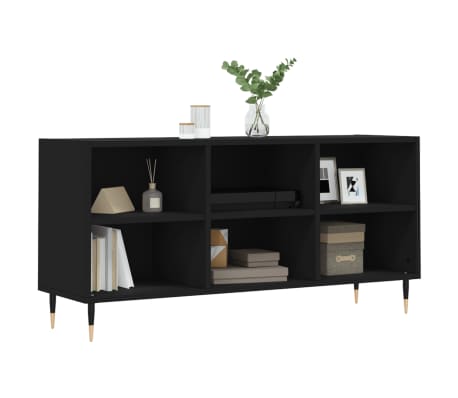 vidaXL TV skř&iacute;ňka čern&aacute; 103,5 x 30 x 50 cm kompozitn&iacute; dřevo