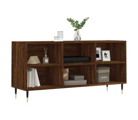 vidaXL TV-taso ruskea tammi 103,5x30x50 cm tekninen puu