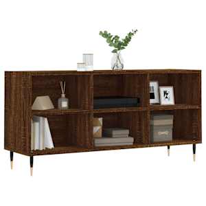 vidaXL TV-taso ruskea tammi 103,5x30x50 cm tekninen puu
